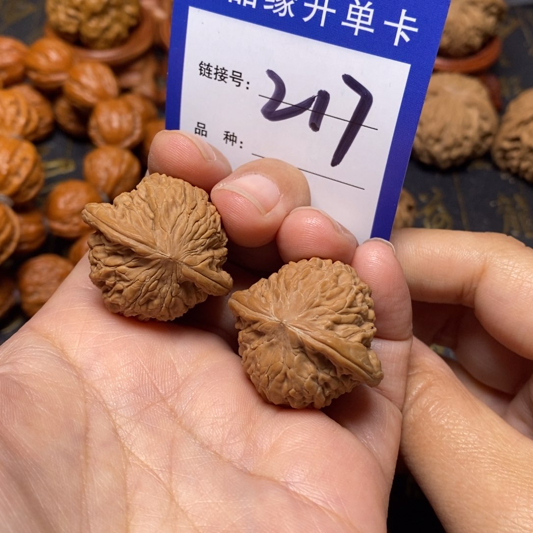 文玩核桃把件宁**远磨盘全品31。 217