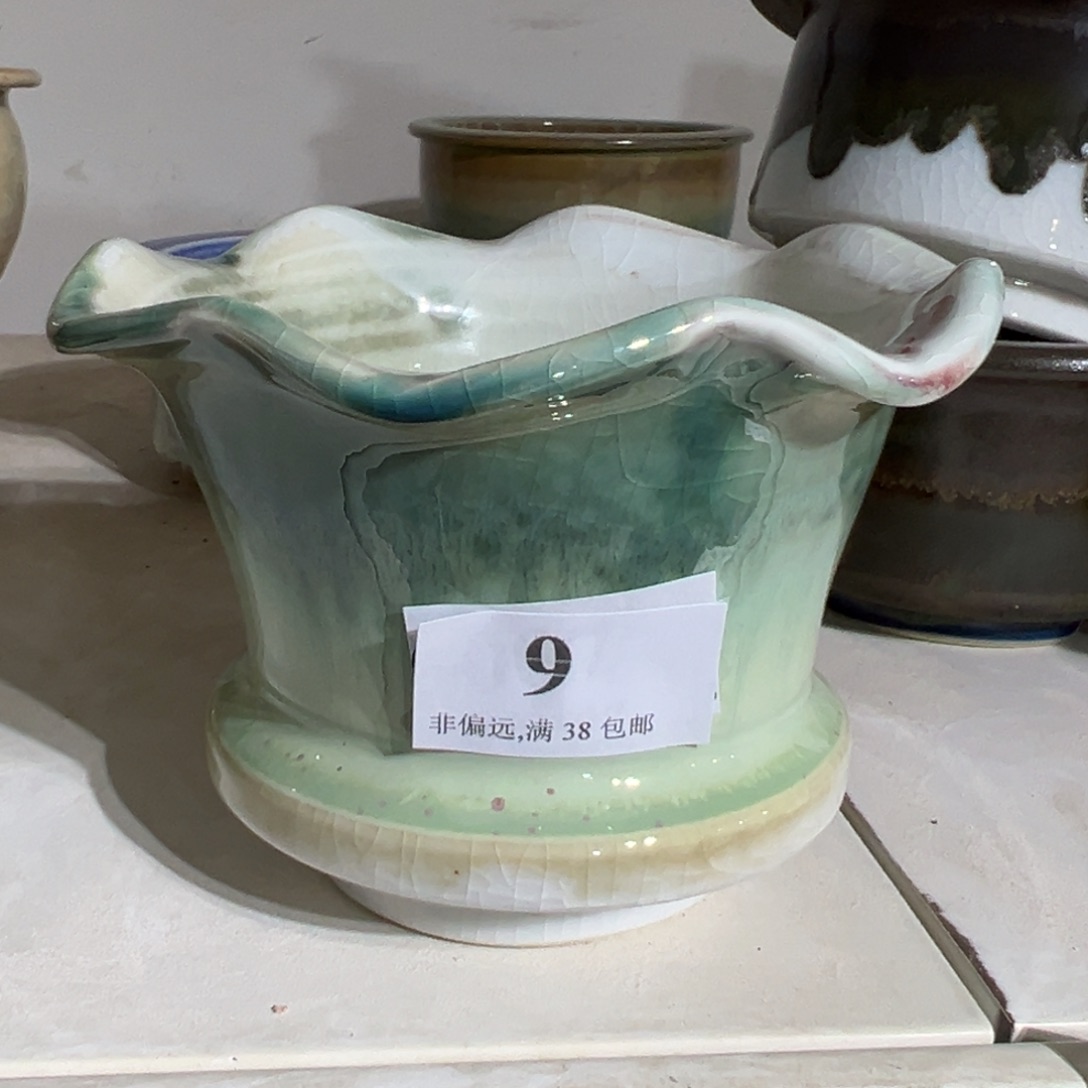 红陶口10高8 景德镇手工花盆