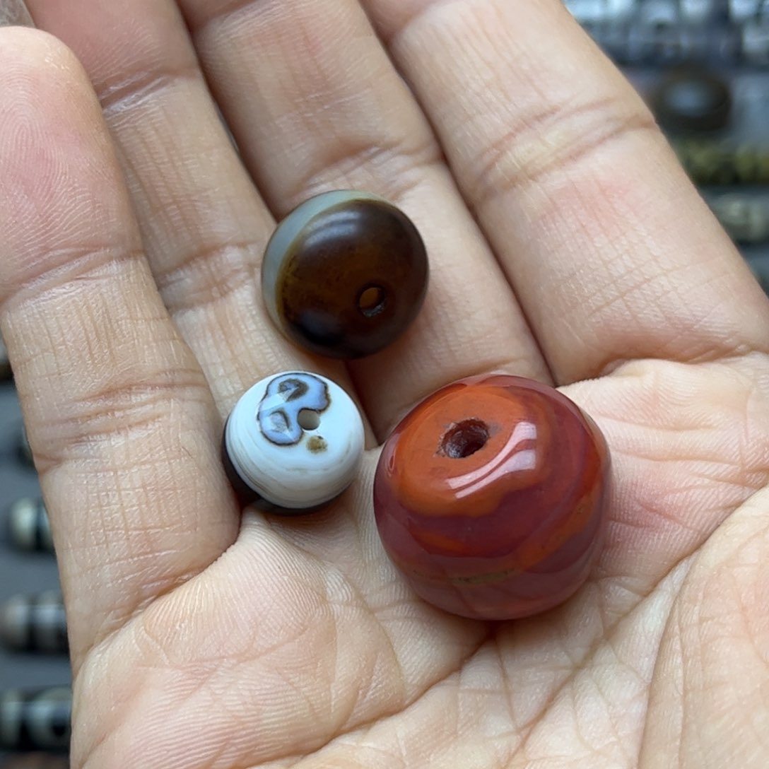 玛瑙/玉髓玛瑙单珠未镶嵌噜**啦