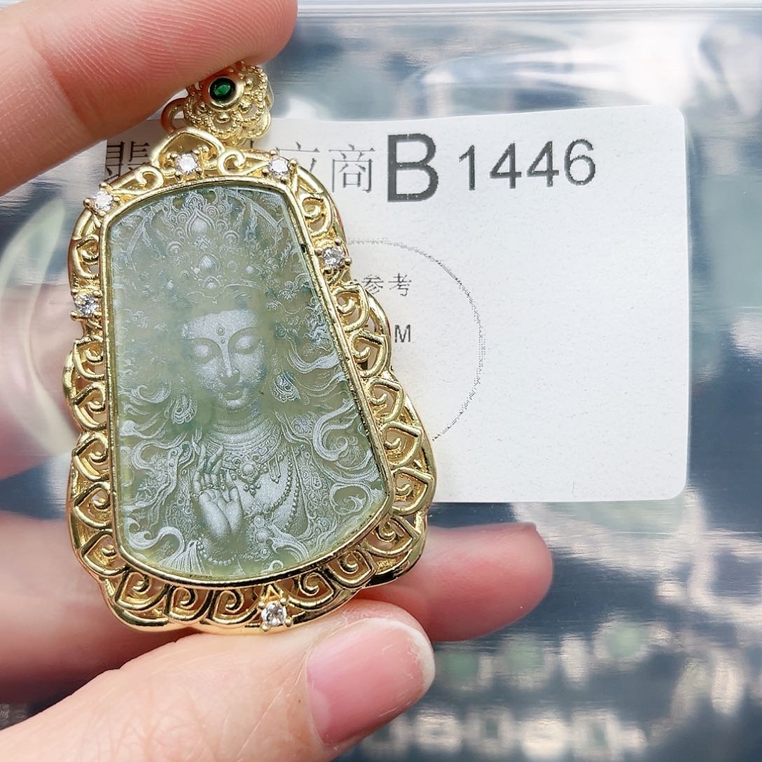 翡翠颈饰未镶嵌翡翠1446