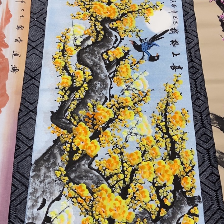 枕书斋画廊的直播间