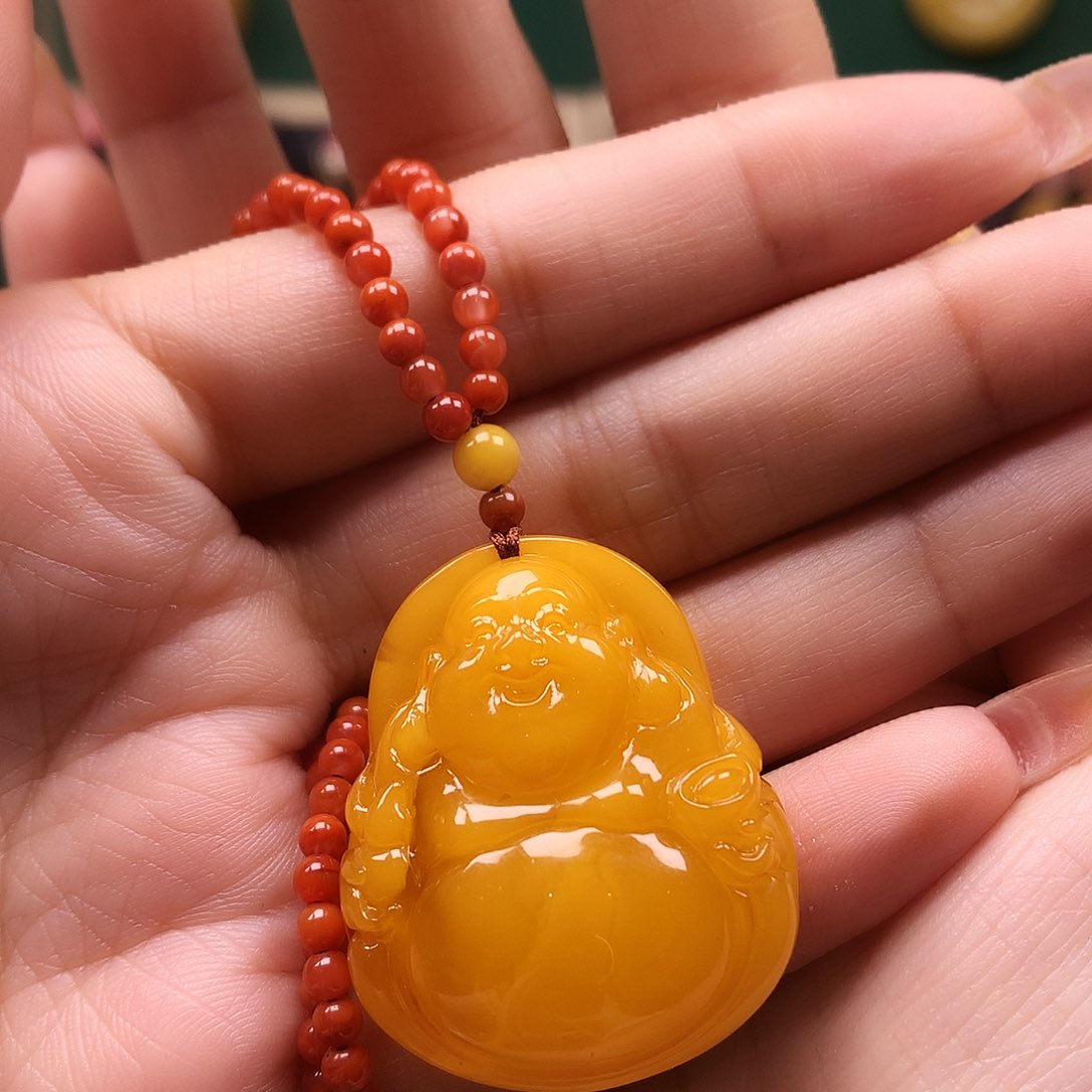 蜜蜡颈饰未镶嵌吊坠