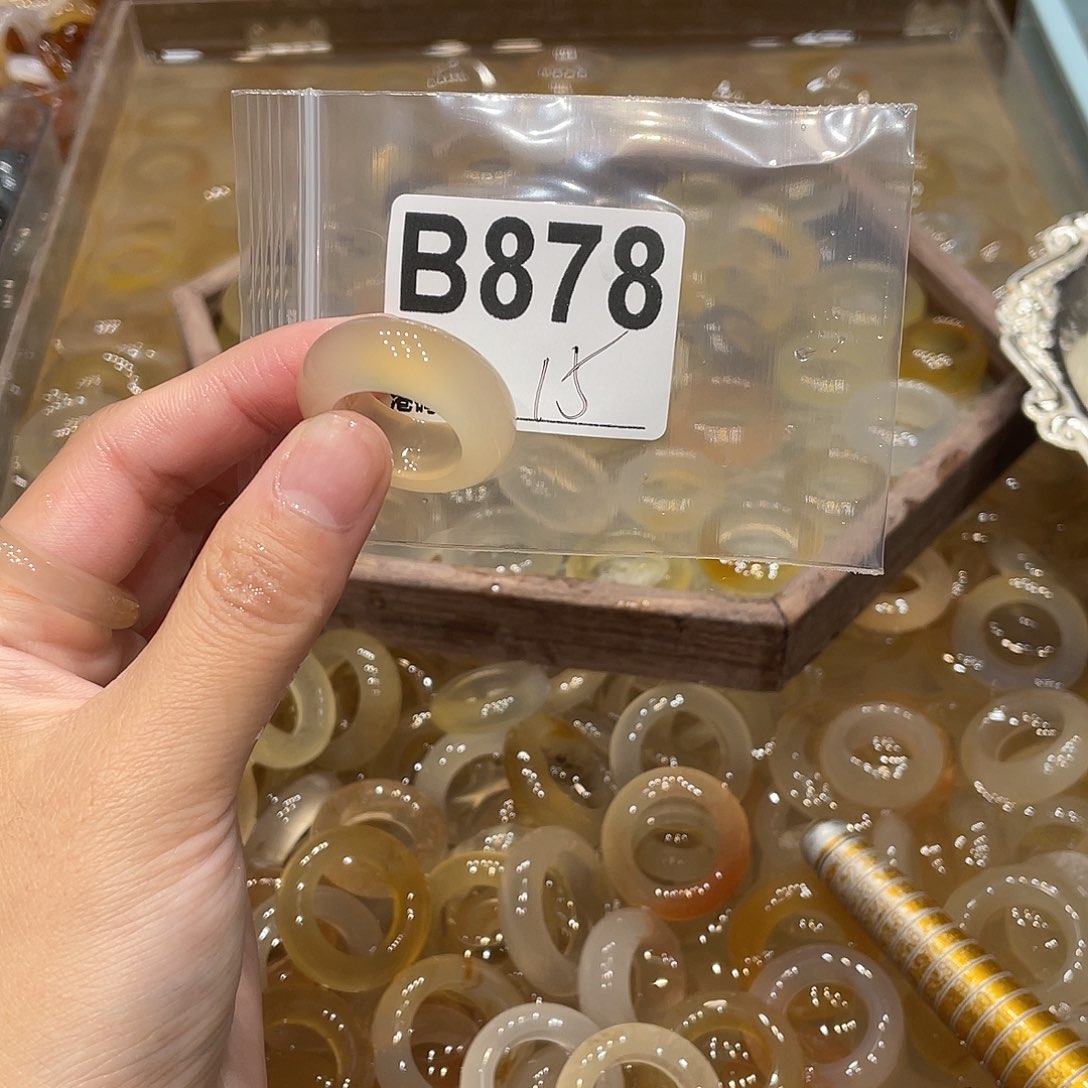 玛瑙/玉髓未镶嵌戒指878