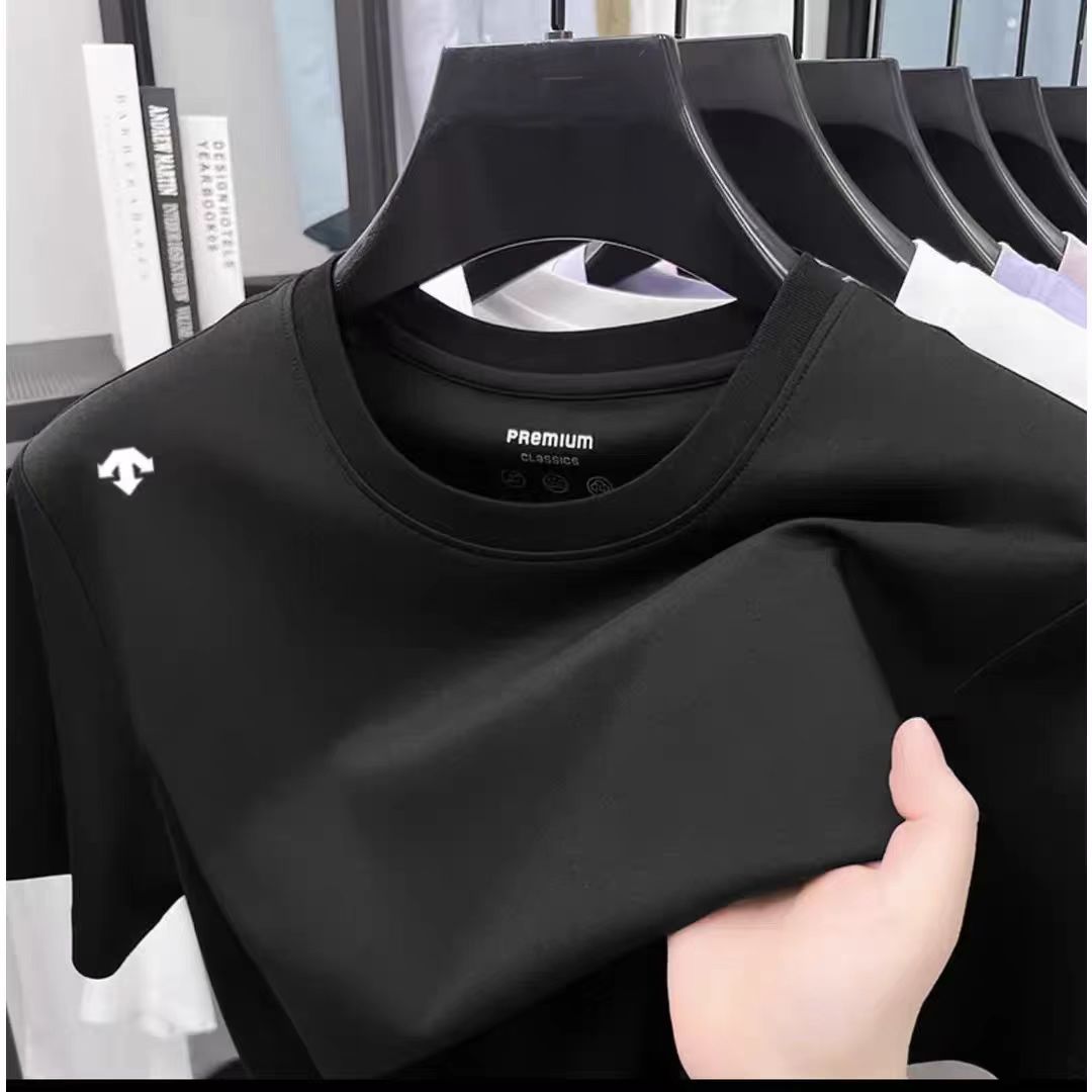 迪一折原标发货短袖宽松型常规圆领运动T恤情侣短袖