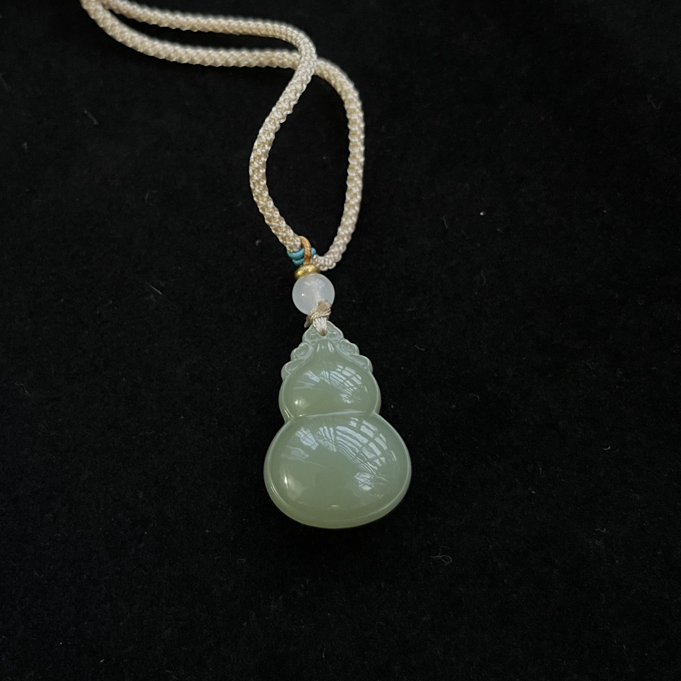 和田玉玉葫芦吊坠［尺寸30×20×12mm］立体精雕油润晴水绿
