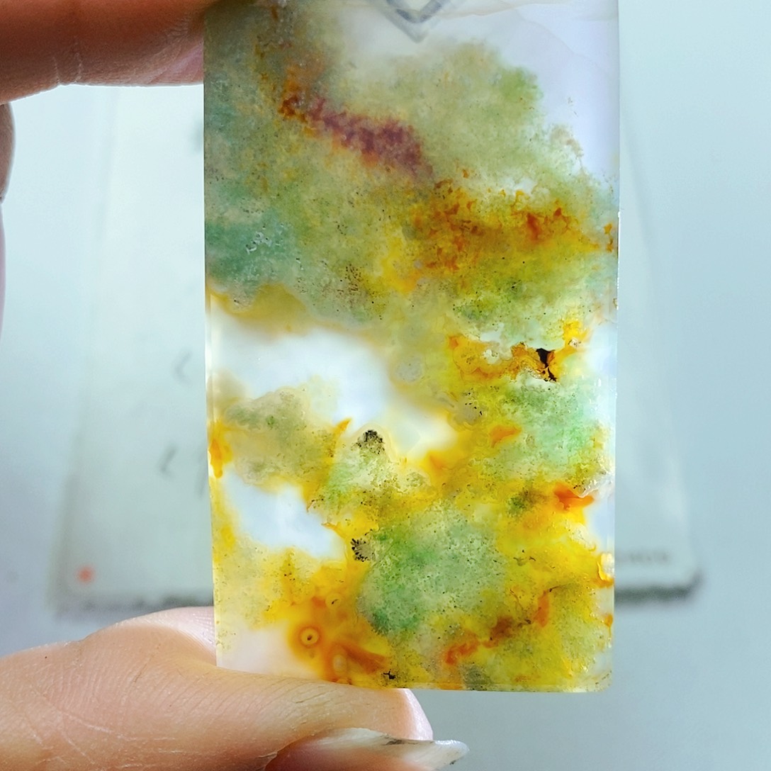 玛瑙/玉髓颈饰未镶嵌心****镜