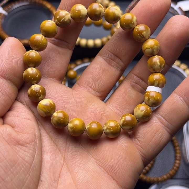 紫金鼠手串纯实心近纯肉毕业货圆珠火焰纹10.2尺精工暴力归圆
