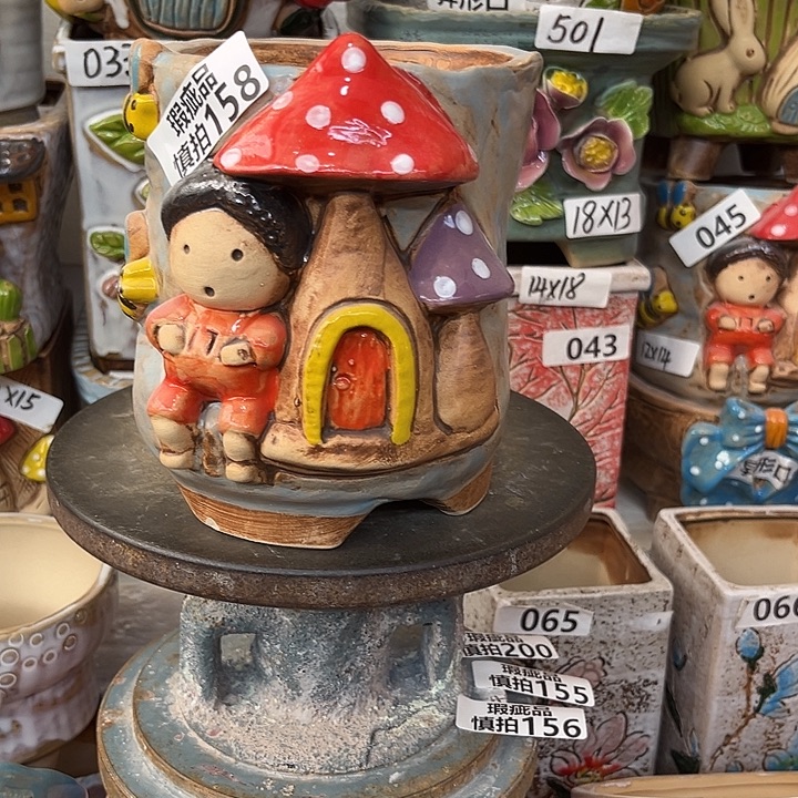 粗陶材质多肉花盆158