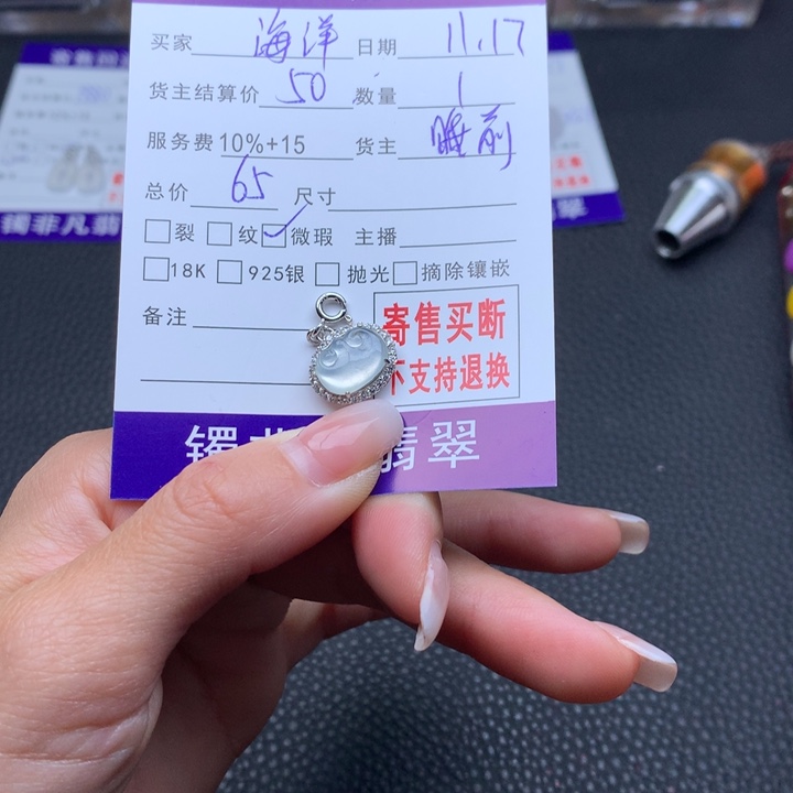 颈饰未镶嵌翡翠海**林
