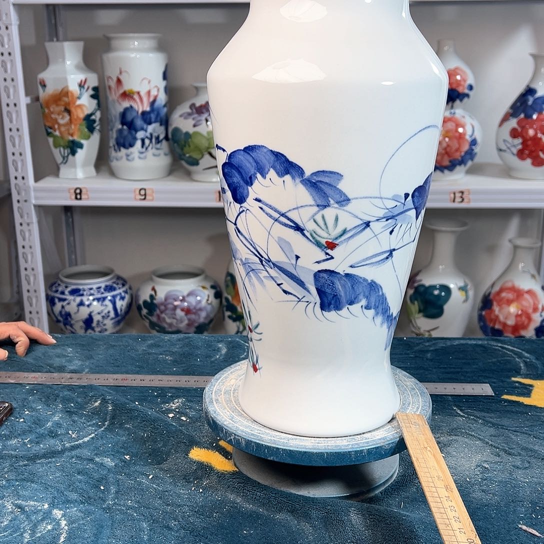 摆件景德镇陶瓷大鱼夏