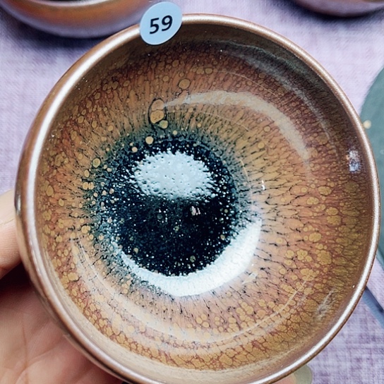 茶盏龙窑柴烧钵钵器型鹧鸪斑8.5口径