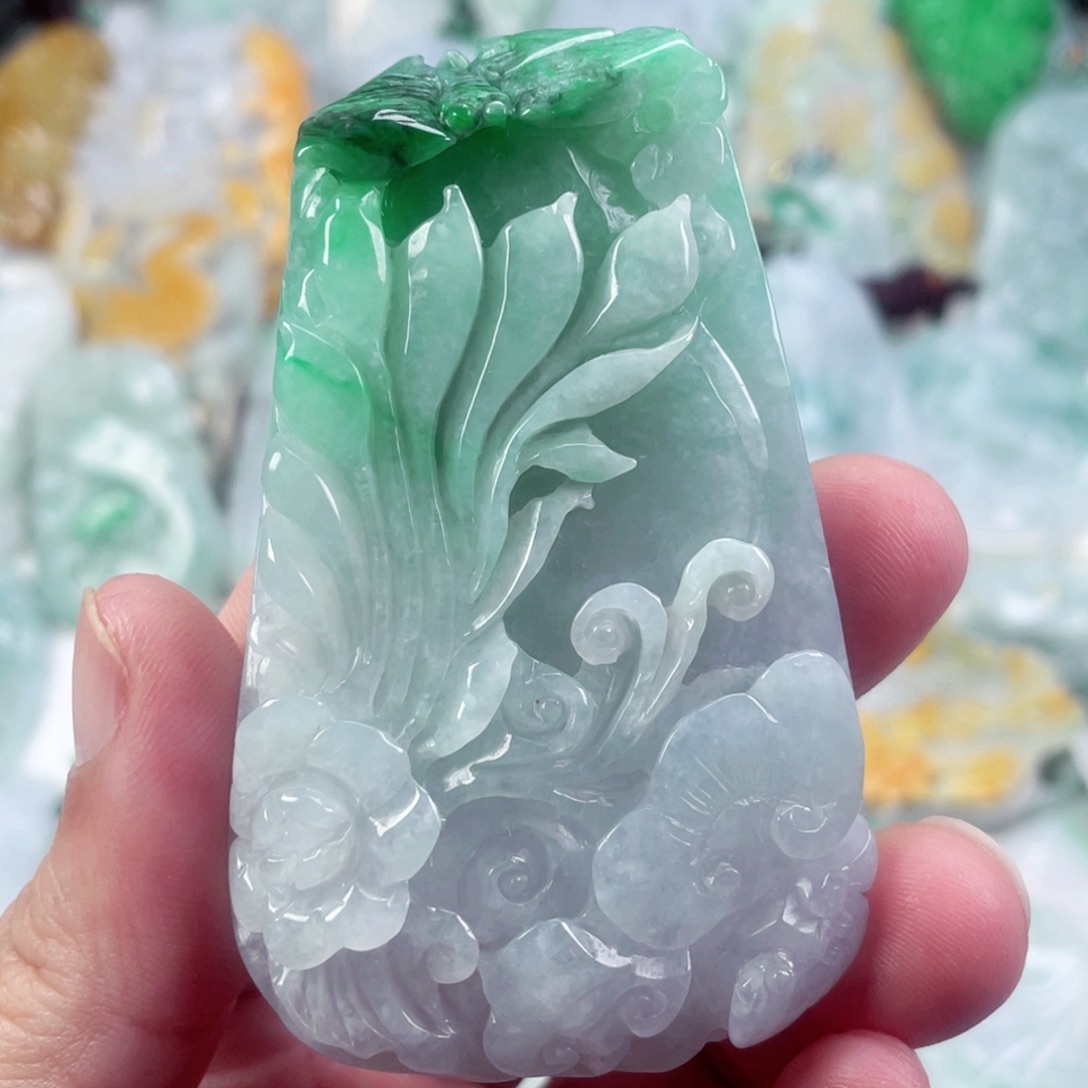 翡翠未镶嵌吊坠(不含链)