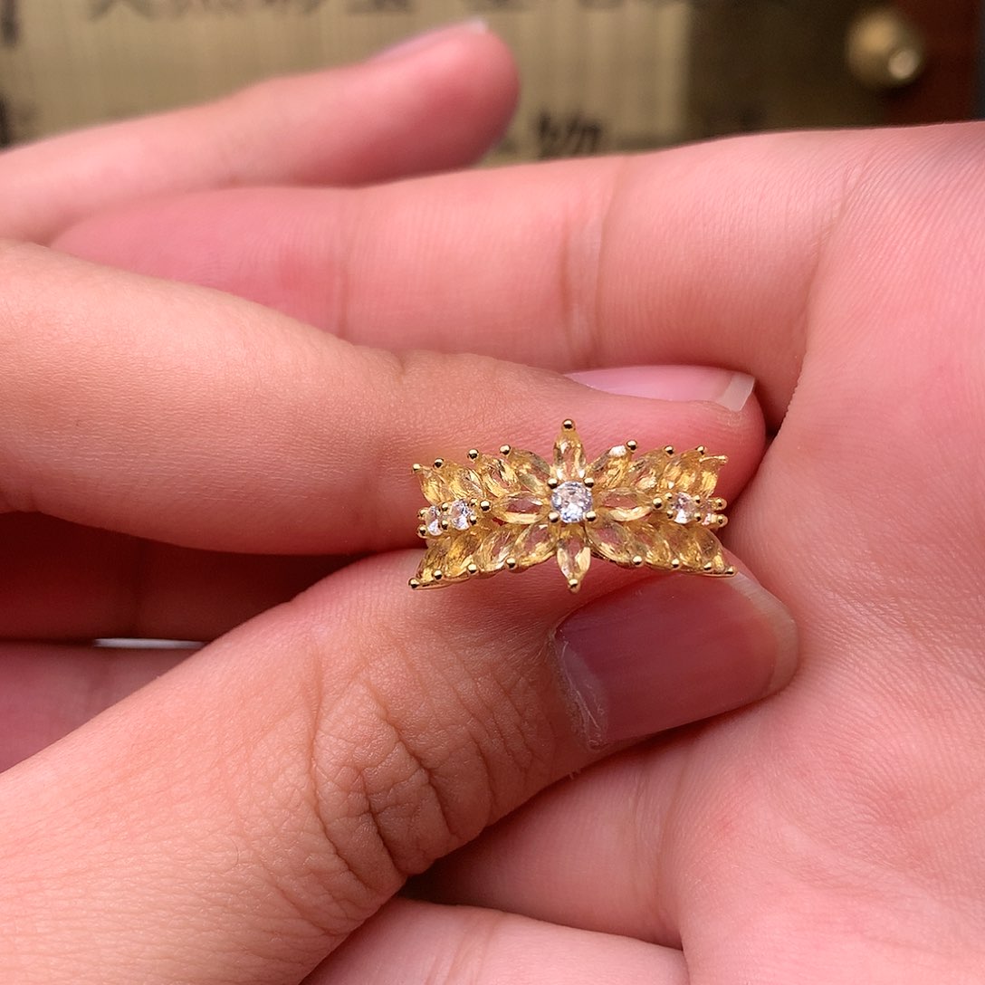 水晶戒指银S925镶嵌0000