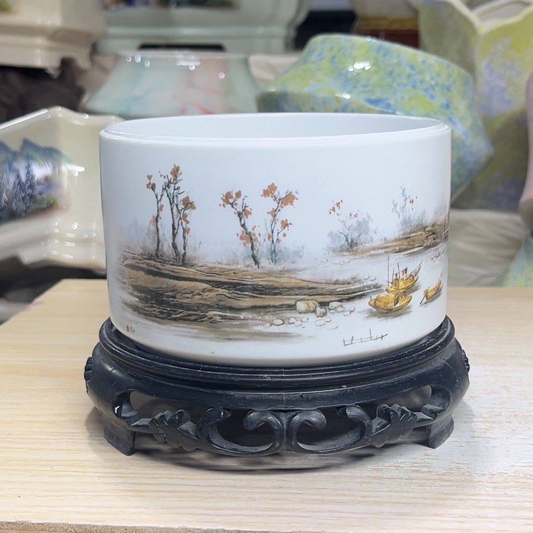 陶瓷绿植多肉微瑕花盆外口径：12*8