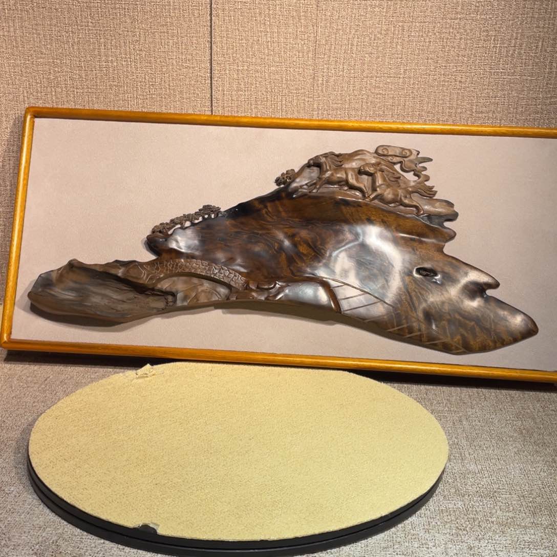 楠木（金丝楠）其他黄**号挂画