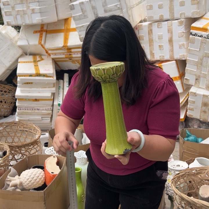 摆件高度26厘米宽度9厘米微瑕捡漏