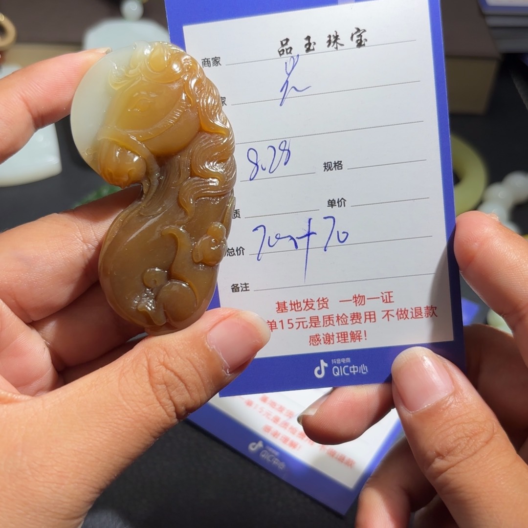 颈饰未镶嵌和田玉光*