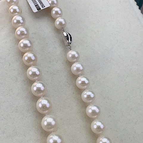 淡水珍珠颈饰银S925镶嵌➕11-12高品极光