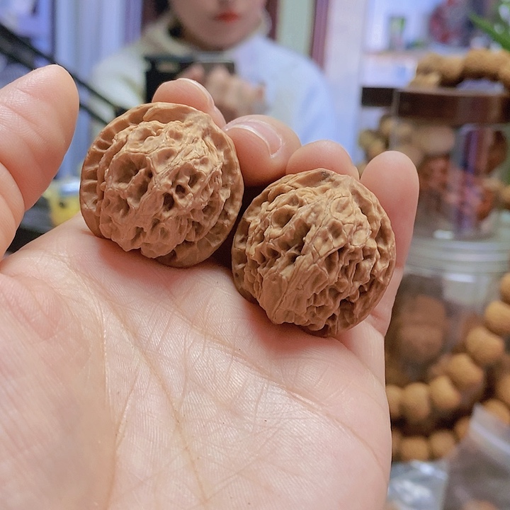 【闪购商品】文玩核桃把件31苹果迷你