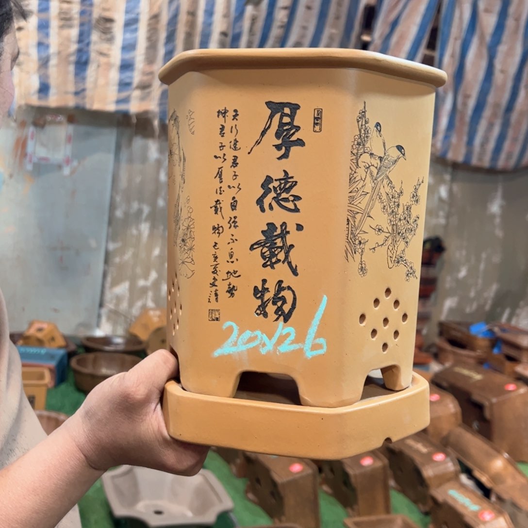 紫砂花盆紫砂花盆