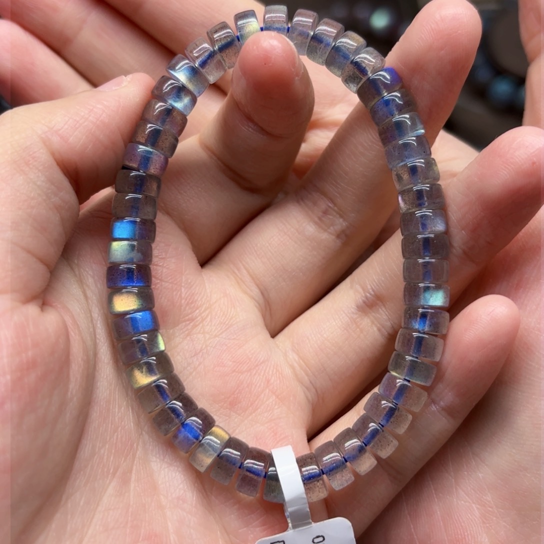 手链未镶嵌长石6.6mm左右