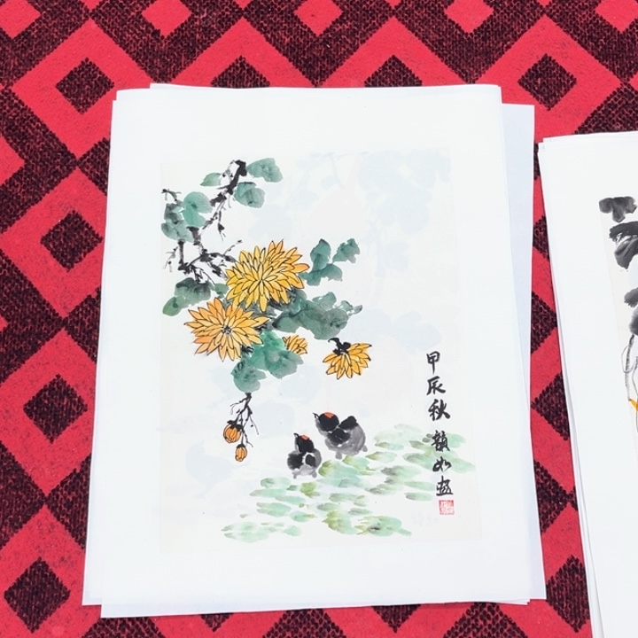 国画34/45纯手绘国画作品