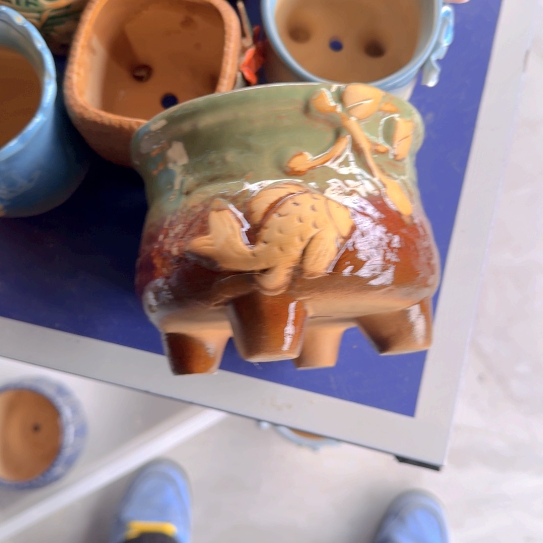 紫砂花盆粗陶盆醋