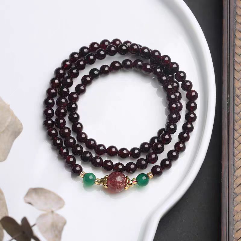 非金属布艺手链 多圈天然手链