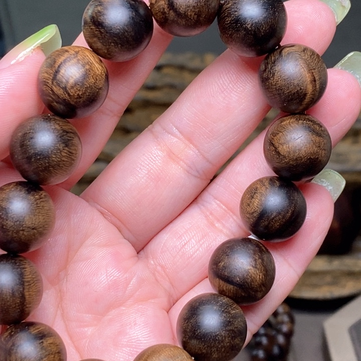 手串沉香越南芽庄白棋楠瘤疤1.4