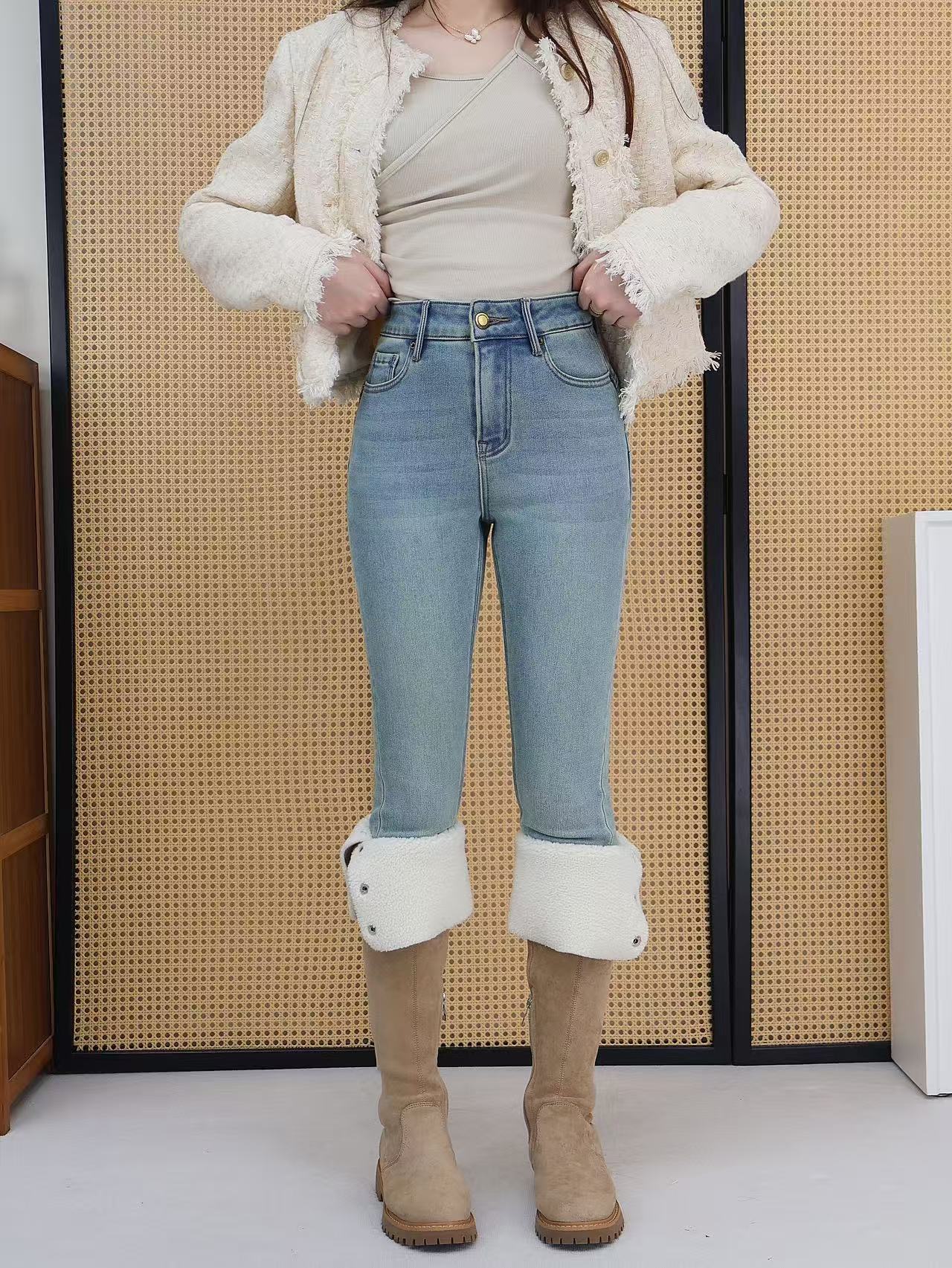 【东妍社】女士时尚牛仔裤90605