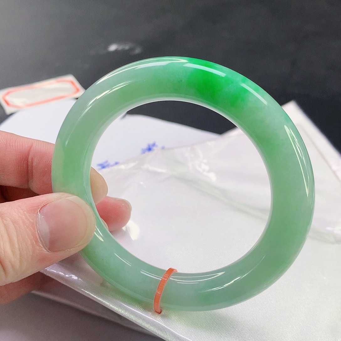 翡翠手镯未镶嵌836缅甸天然翡翠A货