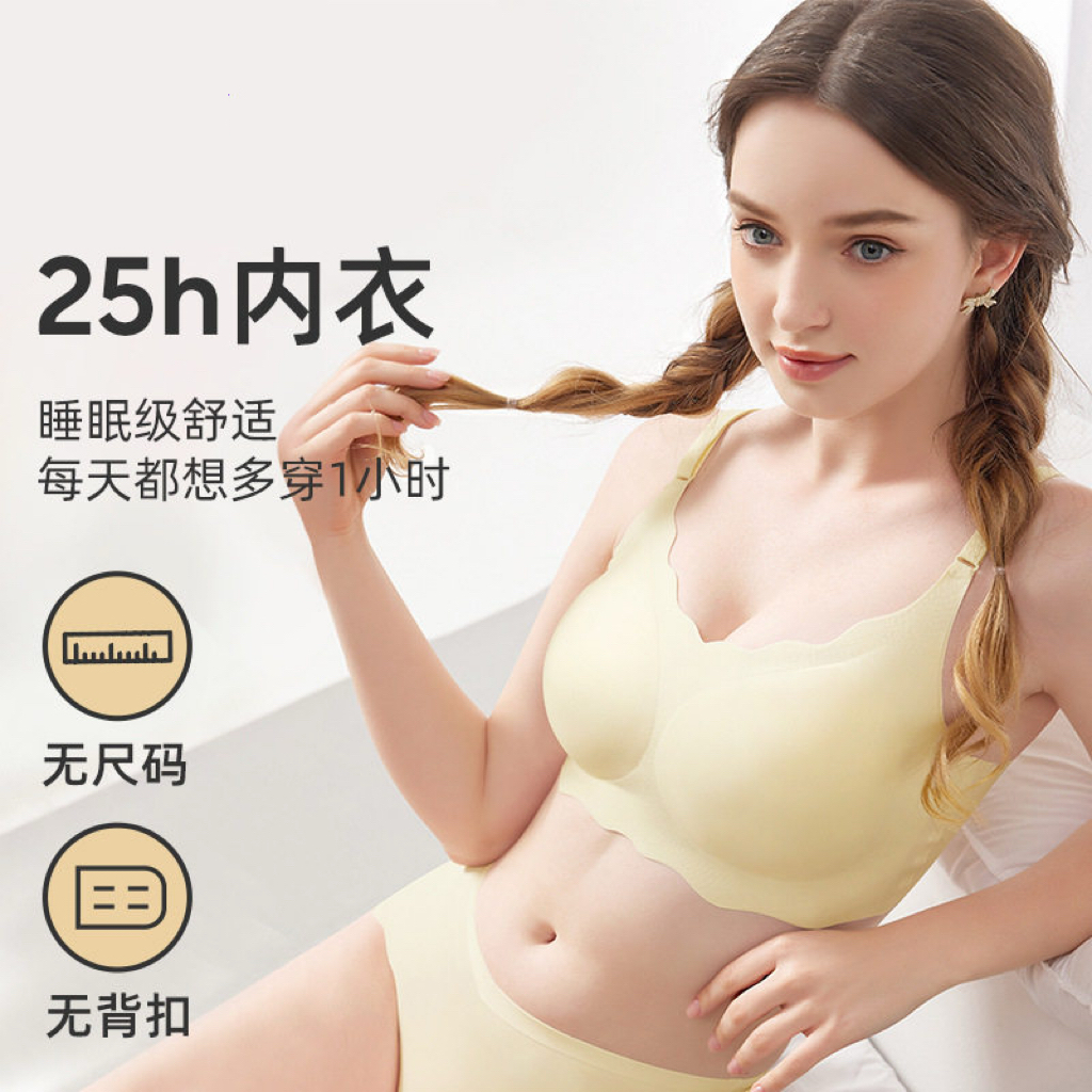 【25H无尺码-哺乳内衣】内衣轻薄透气孕妇哺乳文胸无痕舒适美背薄款