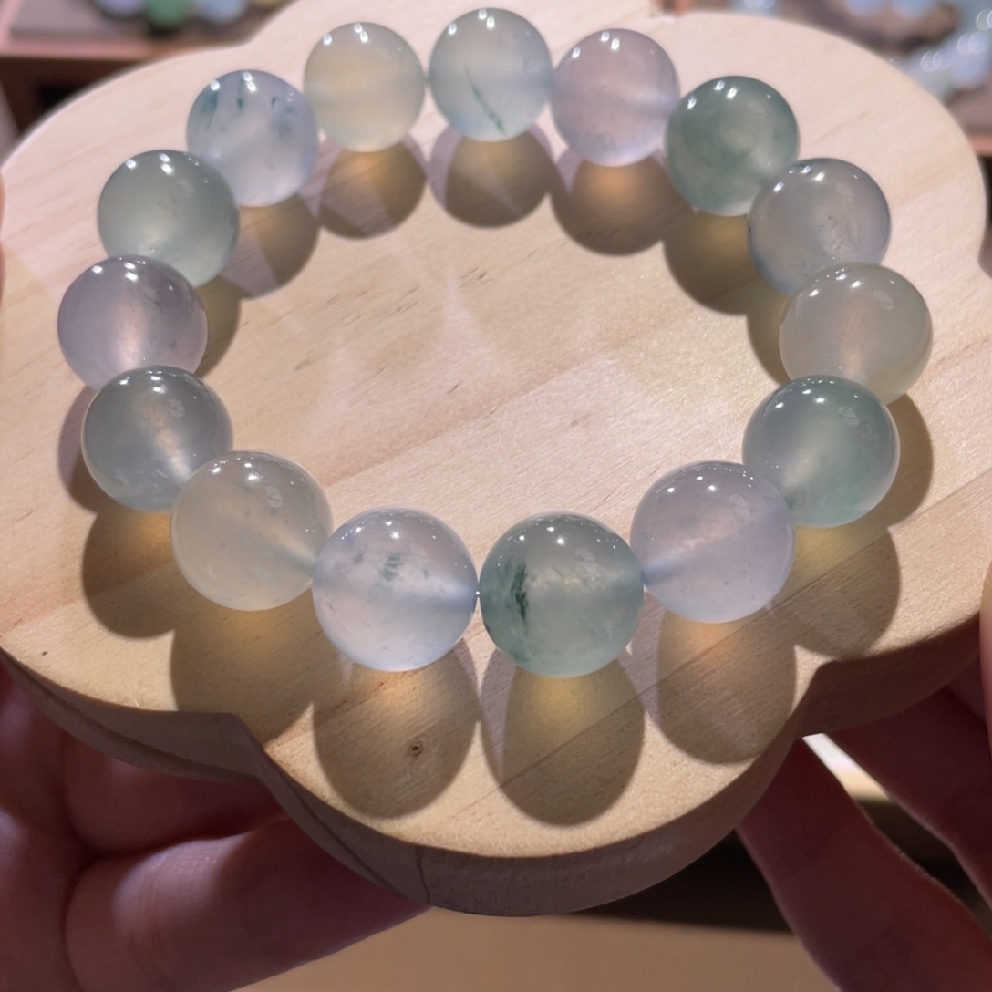 翡翠散珠天然缅a星河糖果串