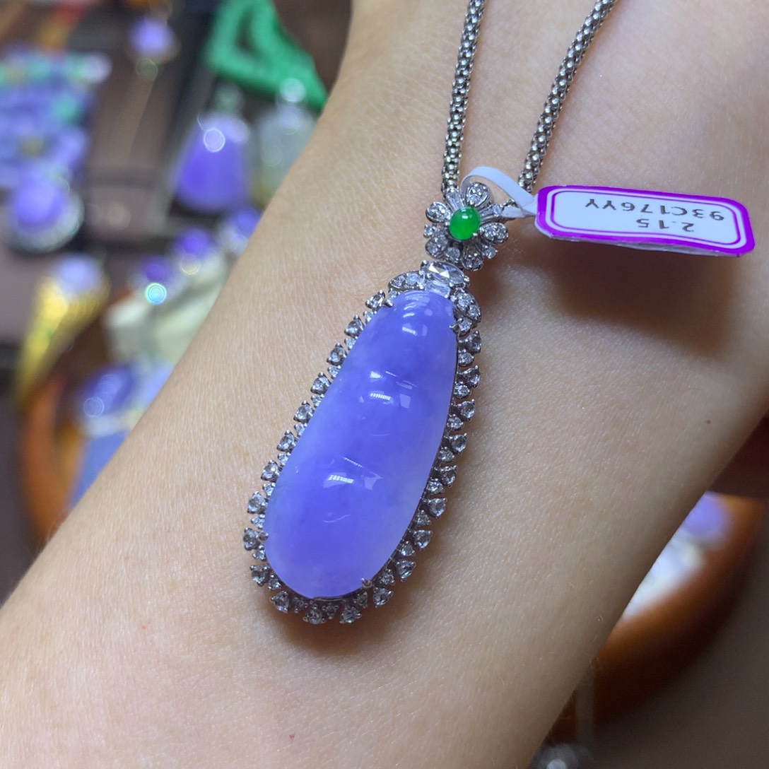 【闪购商品】翡翠颈饰18K金镶嵌翡翠