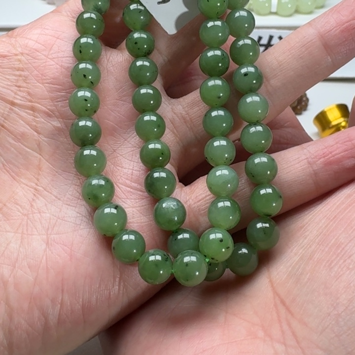 和田玉手串未镶嵌46