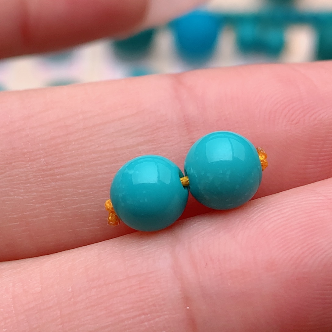 绿松石直径6.6未镶嵌