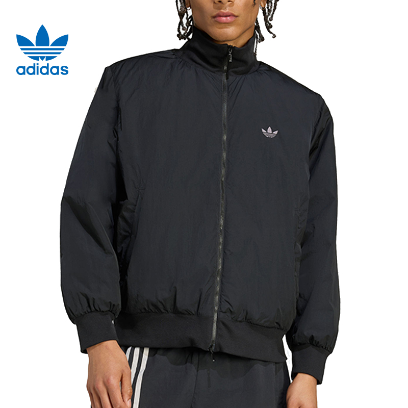 adidas/阿迪达斯三叶男子运动休闲棉服外套JX7783