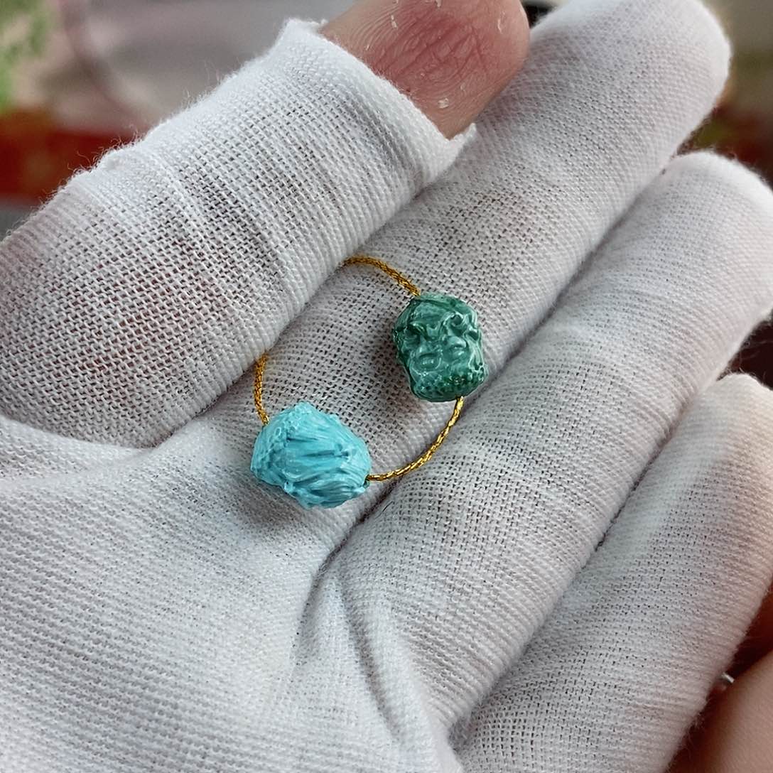 绿松石珠宝奇石未镶嵌