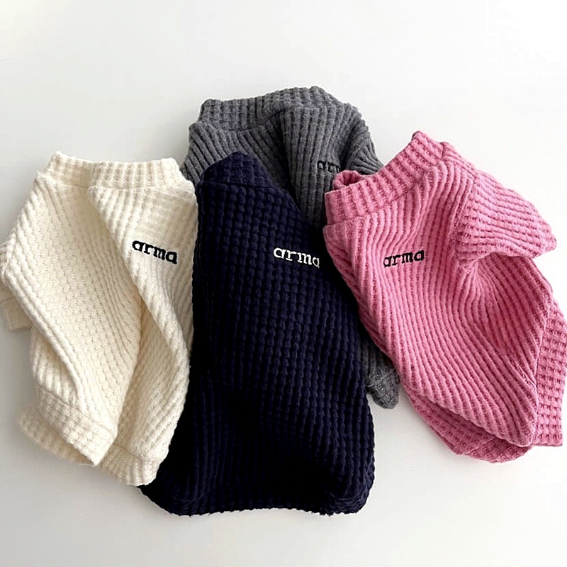 秋冬华夫格打底衫冬季泰迪比熊博美贵宾雪纳瑞猫咪小狗狗衣服