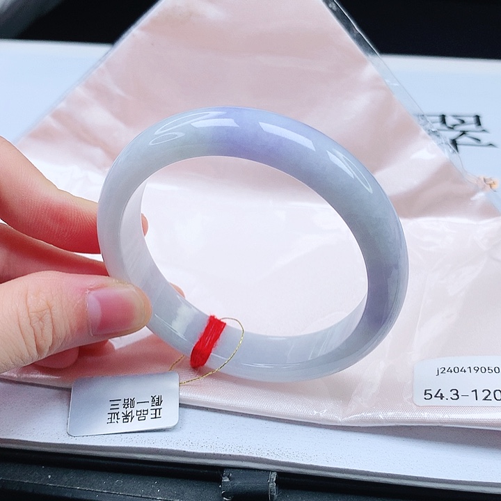 翡翠手镯未镶嵌缅甸天然a货手镯54+