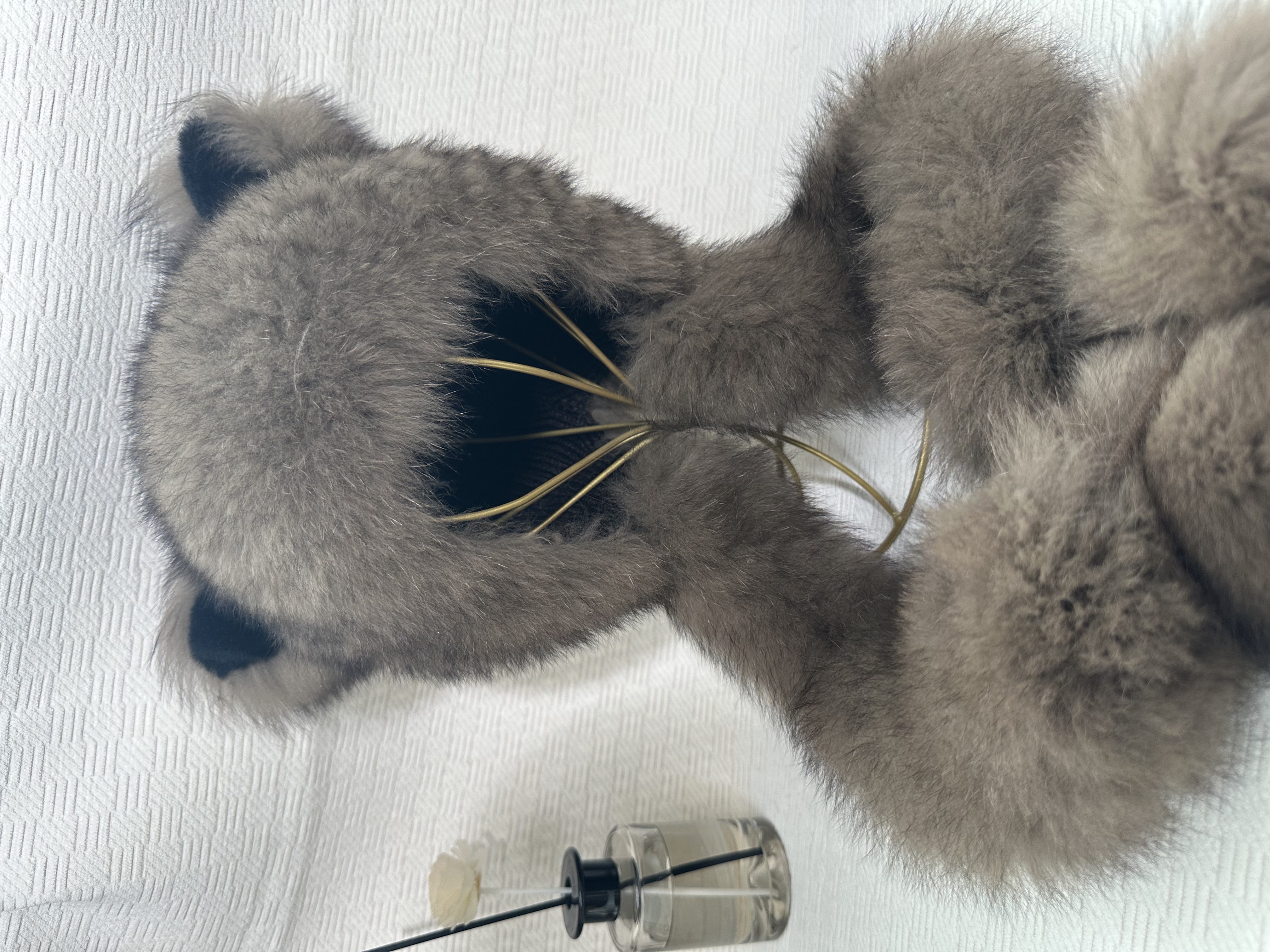 2025冬季新款女款帽子围巾一体帽可爱猫耳朵狐狸毛时尚秋冬保暖