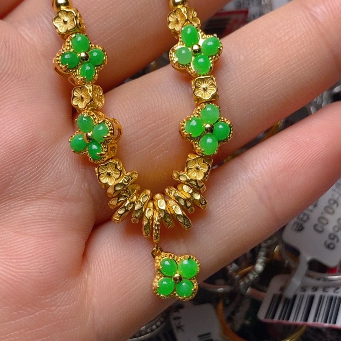 银S925镶嵌戒指翡翠百内无证书