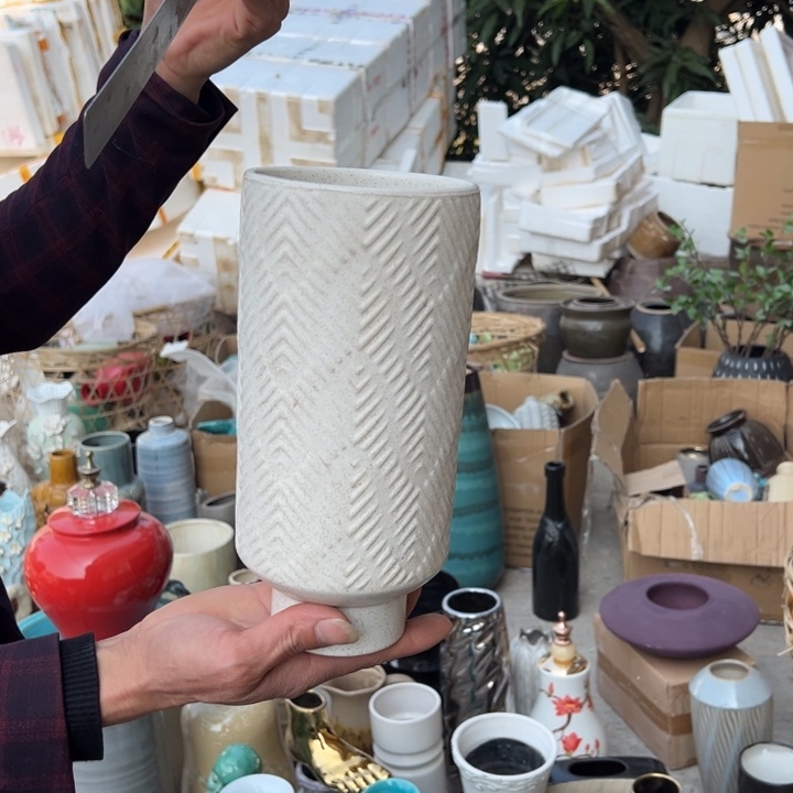 瓶高度25厘米口径10厘米微瑕捡漏干裂