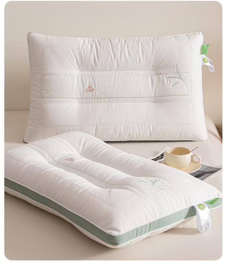 东方春茶助睡眠酒店成人护颈安睡枕（1只枕头）枕芯