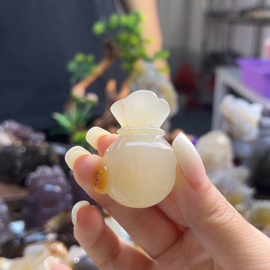 玛瑙/玉髓未镶嵌吊坠(不含链)