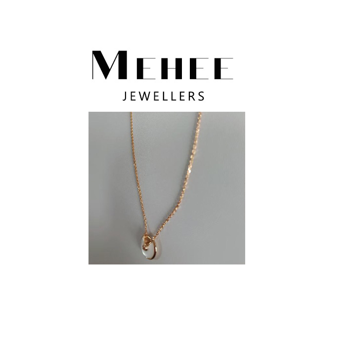 链子925银 米禾高级定制 白色幸运项链x414