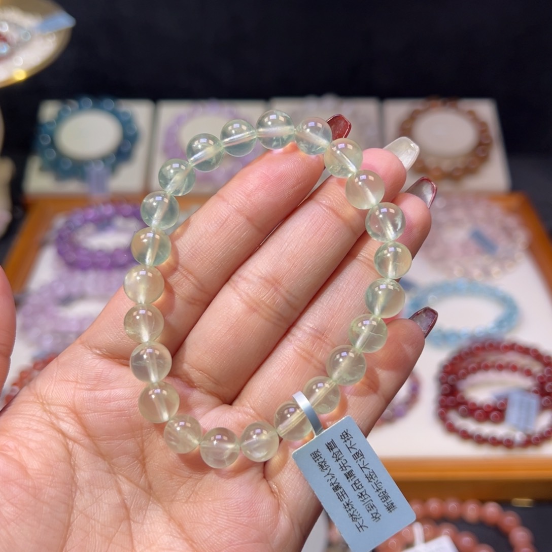 葡萄石手串未镶嵌葡萄石8.7m m