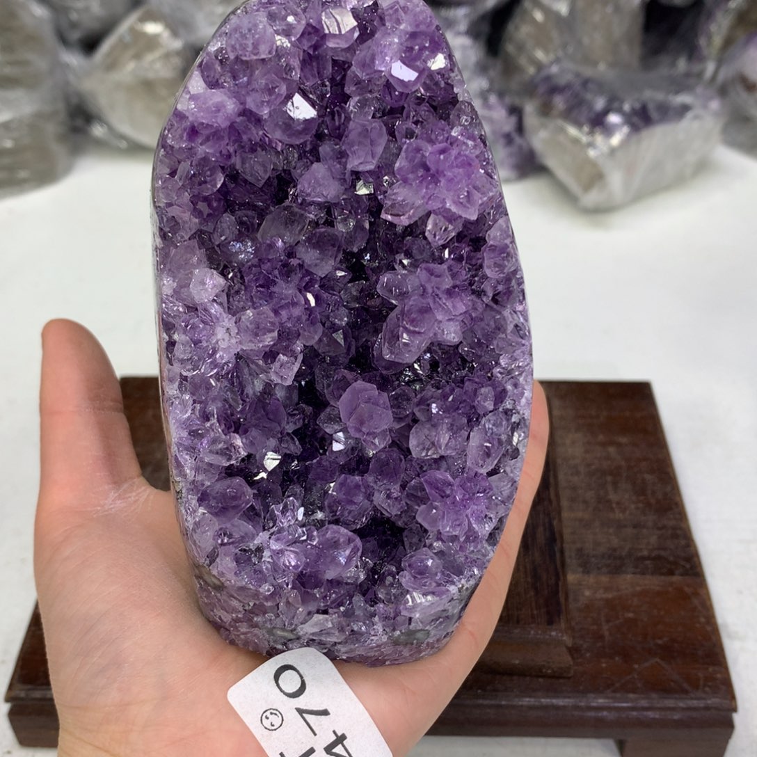 紫晶摆件未镶嵌水晶