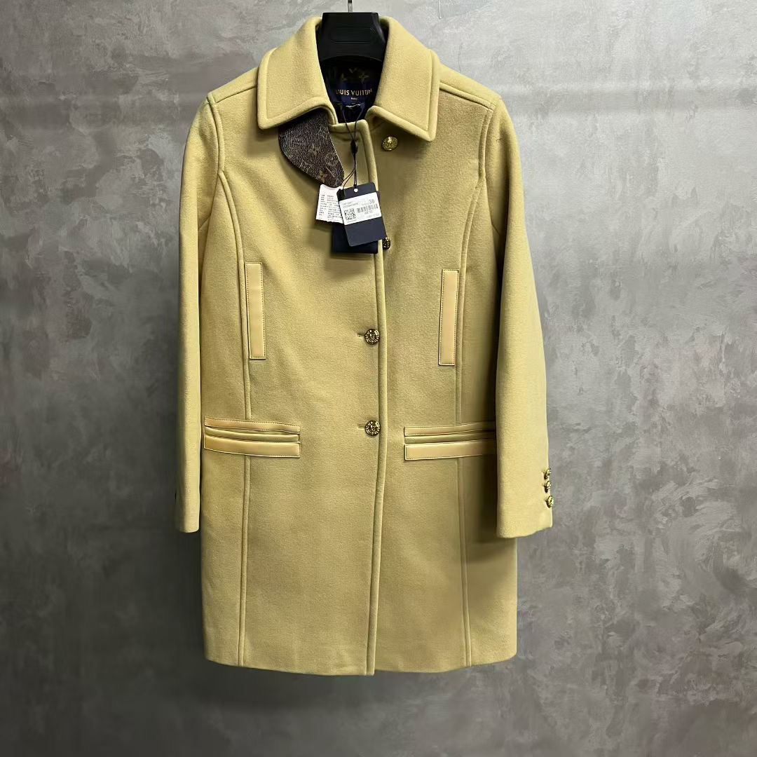 未使用 LouisVuitton/路易威登 棕色拼色单排扣长袖夹克外套/36