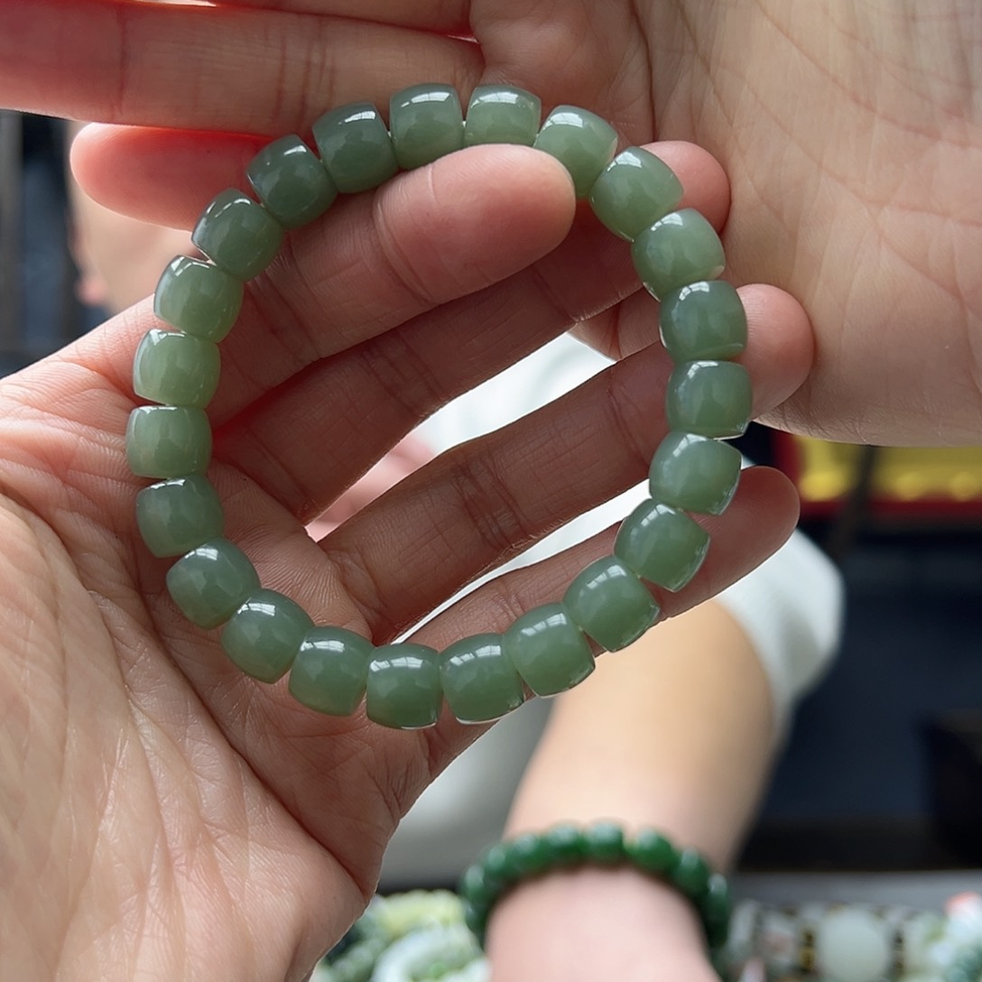 和田玉手链未镶嵌10